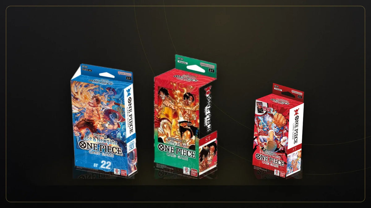 Decks de démarrage One Piece Card Game ST-22, ST-30 et Deck pour débutant en version française
