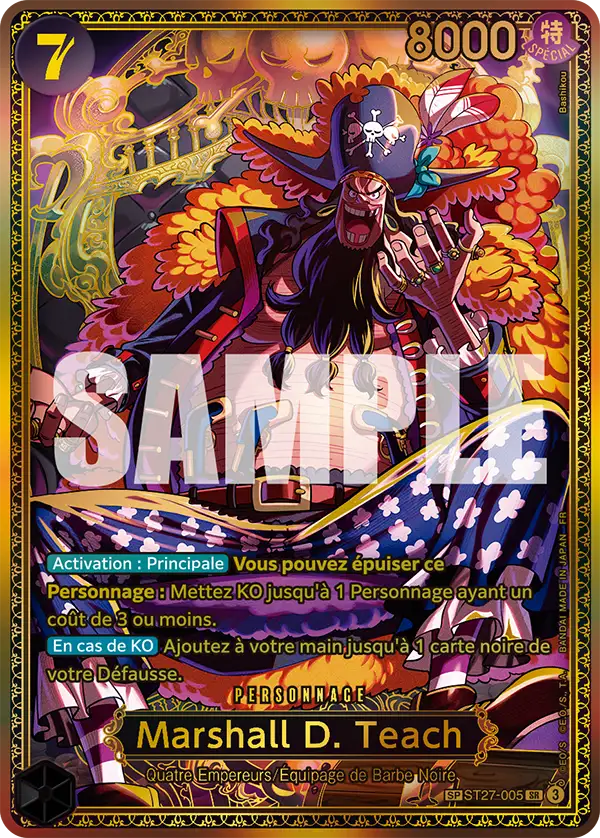 Marshall.D.Teach (Special Rare) (Marshall D. Teach (Special Rare)) · BLACK Marshall.D.Teach ST27-005 · FR