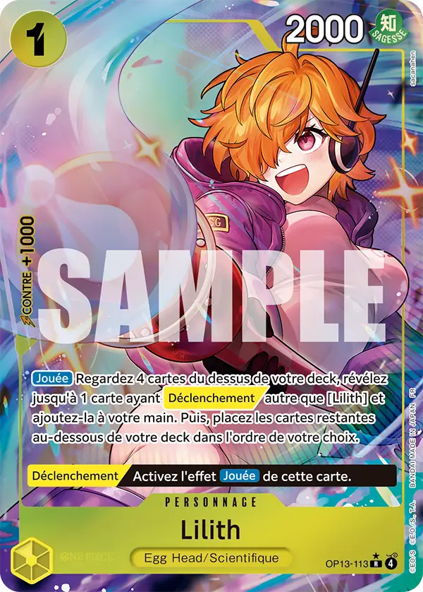Lilith (Alternate Art) · Carrying on His Will OP13-113 · FR