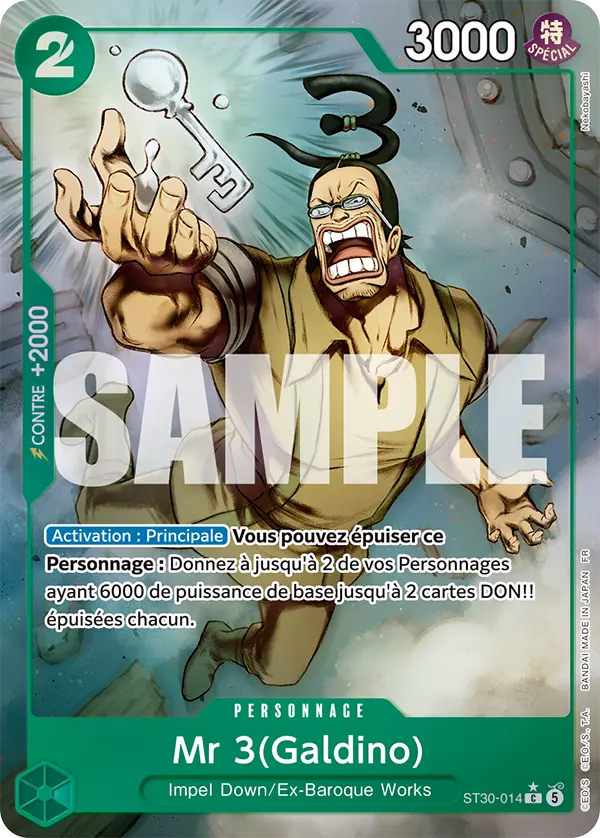 Mr.3 (Full-Art) (Mr 3(Galdino) (Full-Art)) · EX Luffy & Ace ST30-014 · FR