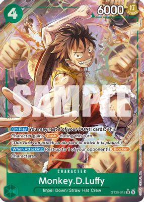 Monkey.D.Luffy (Parallel) · ST-30: Starter Deck 30 EX Luffy & Ace ST30-012 · EN