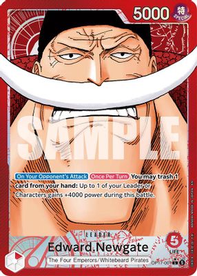 Edward.Newgate (001) (Alternate Art) · The World's Strongest Warriors OP17-001 · EN