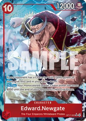 Edward.Newgate (005) (Alternate Art) · The World's Strongest Warriors OP17-005 · EN