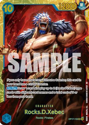 Rocks.D.Xebec (118) · The World's Strongest Warriors OP17-118 · EN