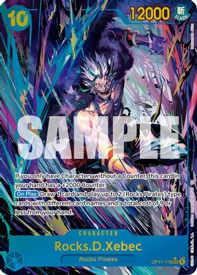 Rocks.D.Xebec (118) (Alternate Art) · The World's Strongest Warriors OP17-118 · EN
