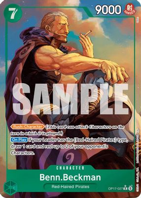 Benn.Beckman (Alternate Art) · The World's Strongest Warriors OP17-027 · EN