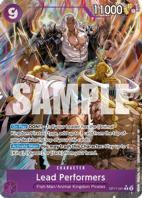 Lead Performers (Alternate Art) · The World's Strongest Warriors OP17-061 · EN