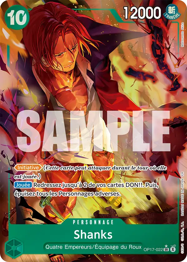Shanks (Alternate Art) · The World's Strongest Warriors OP17-022 · FR