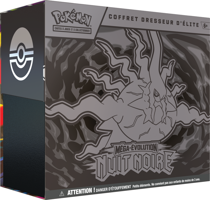 Coffret Dresseur d'Élite Pokémon Méga-Évolution Nuit Noire (ME05) – version française