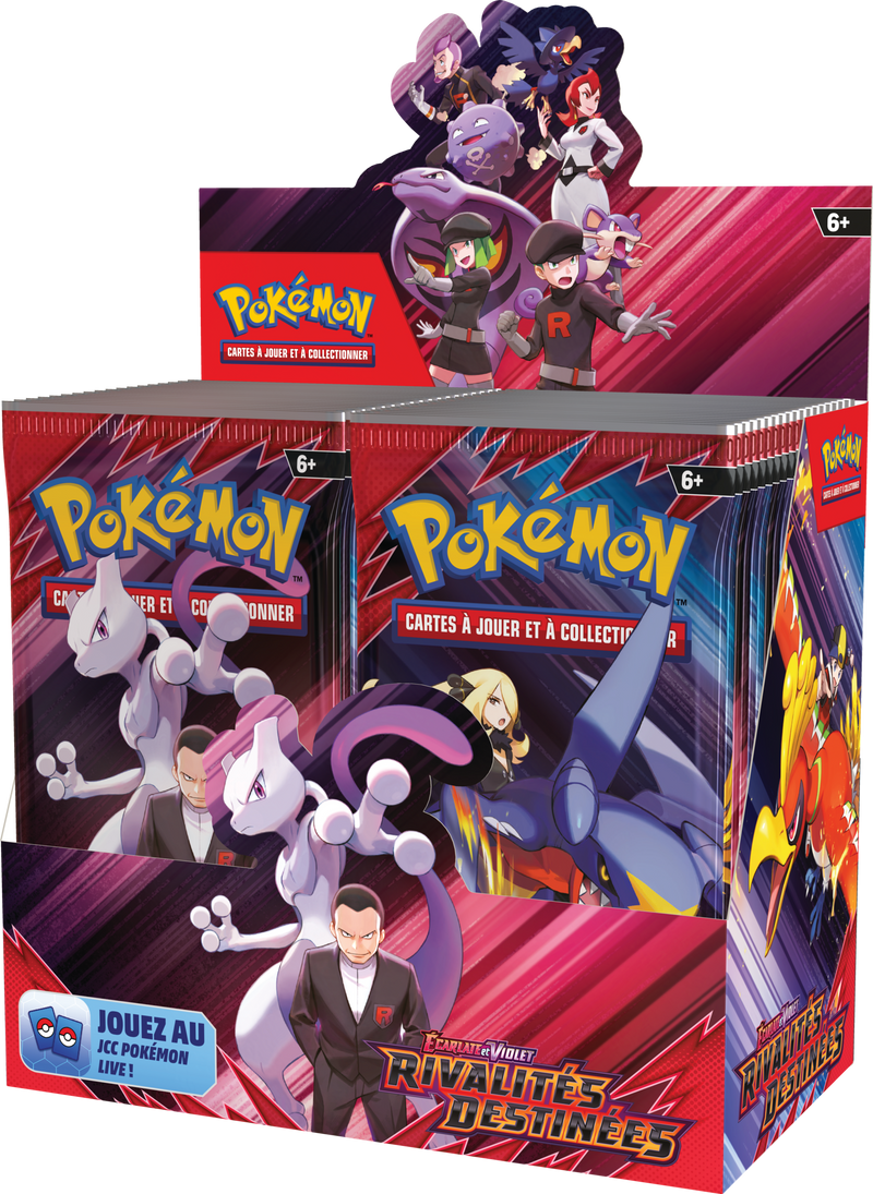 Display 36 boosters Pokémon Écarlate et Violet Rivalités Destinées EV10 – version française