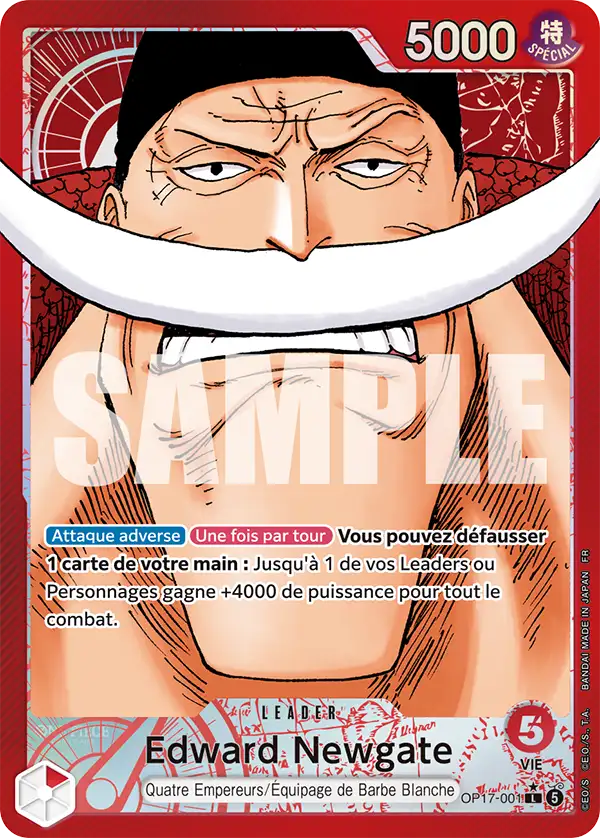 Edward.Newgate (Alternate Art) (Edward Newgate (Alternate Art)) · The World's Strongest Warriors OP17-001 · FR