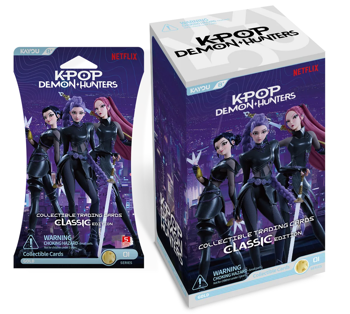 Booster Kayou KPop Demon Hunters Classic Edition Série 1 (EN) – blister et présentoir officiels