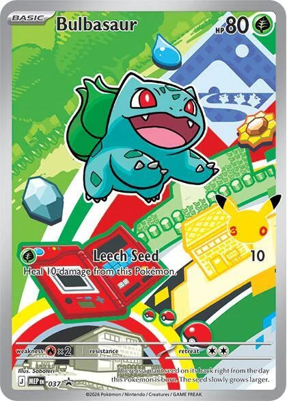 Carte Pokémon Bulbizarre (Bulbasaur) MEP 037 – version française