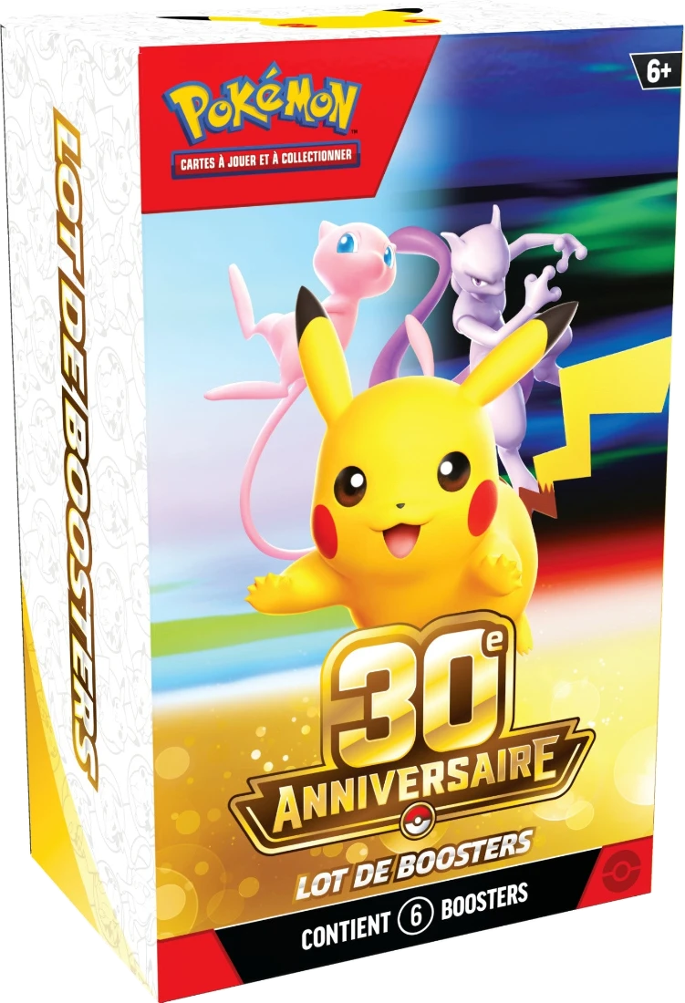 Pokémon 30e Anniversaire – Lot de 6 boosters (Booster Bundle) (FR)