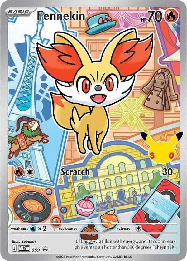 Carte Pokémon Feunnec (Fennekin) MEP 059 – version française
