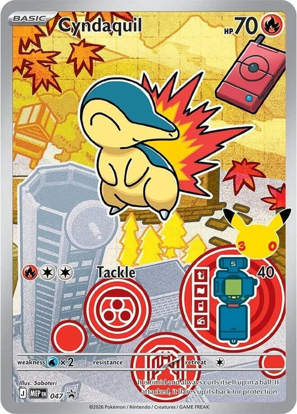 Carte Pokémon Héricendre (Cyndaquil) MEP 047 – version française