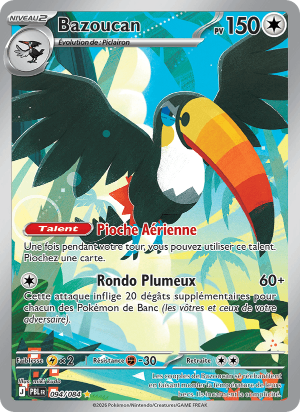 Carte Pokémon Bazoucan (Toucannon) PBL 094/84 – version française