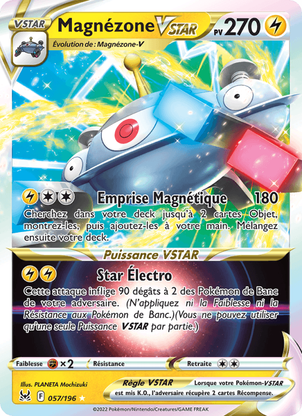 Carte Pokémon Magnézone VSTAR (Magnezone VSTAR) ORP 057/196 – version française