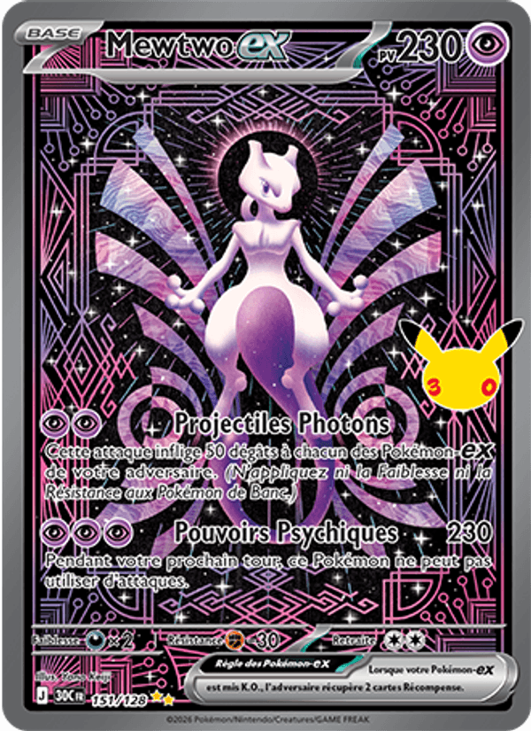 Mewtwo-ex · 30C 151/128 · FR