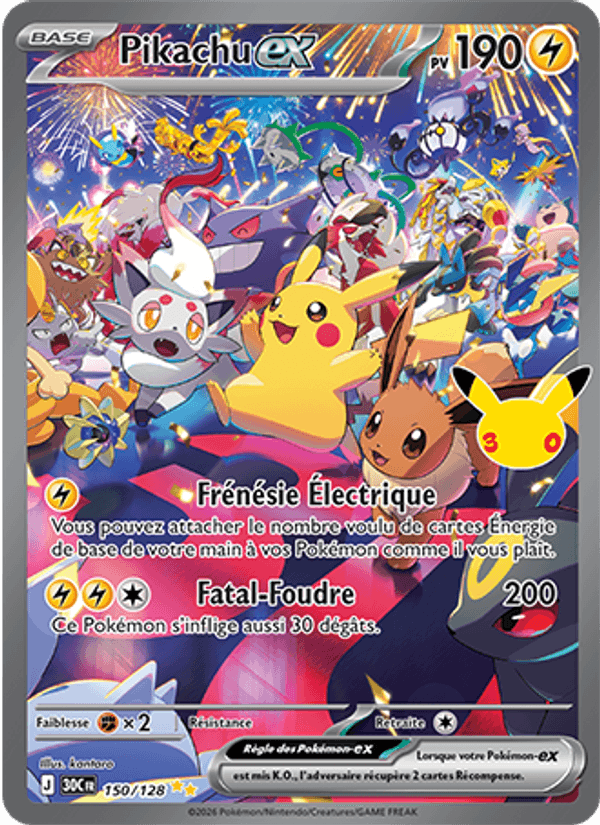 Pikachu-ex · 30C 150/128 · FR