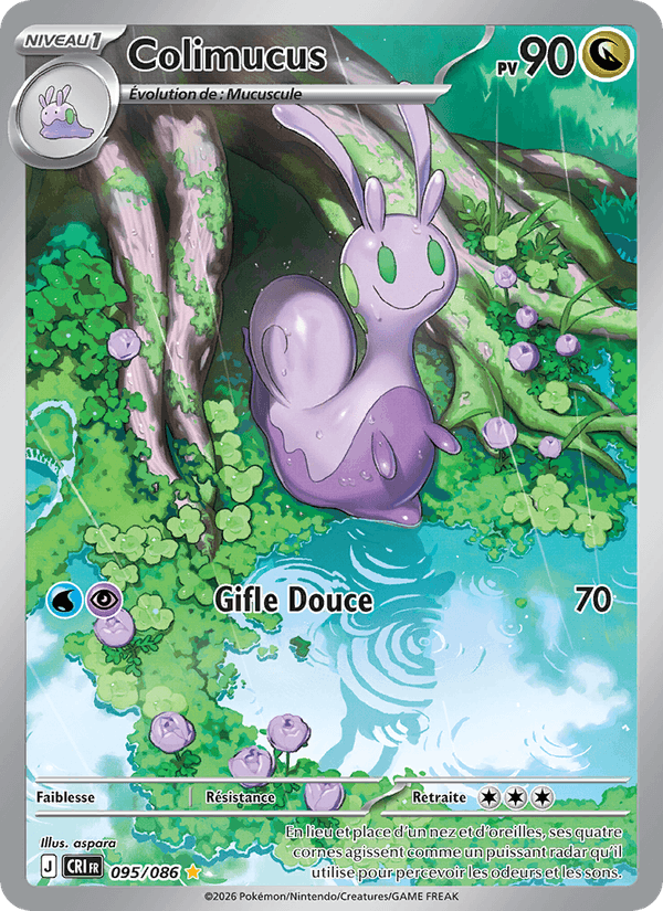 Carte Pokémon Colimucus (Sliggoo) CRI 095/86 – version française