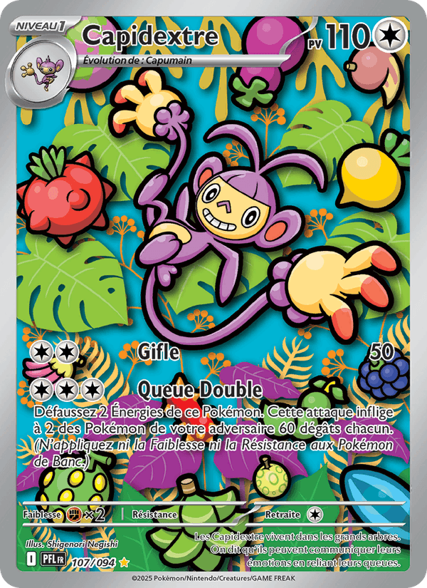 Carte Pokémon Capidextre (Ambipom) PFL 107/94 – version française