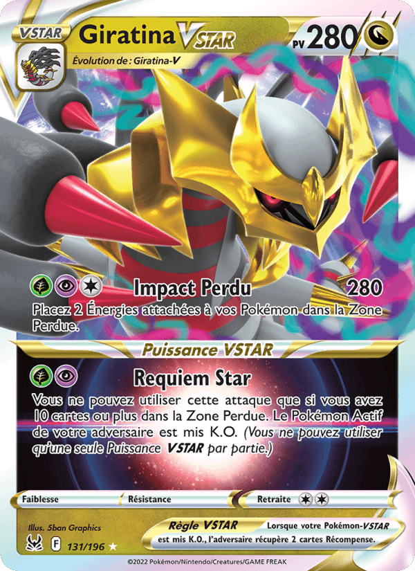 Carte Pokémon Giratina VSTAR ORP 131/196 – version française