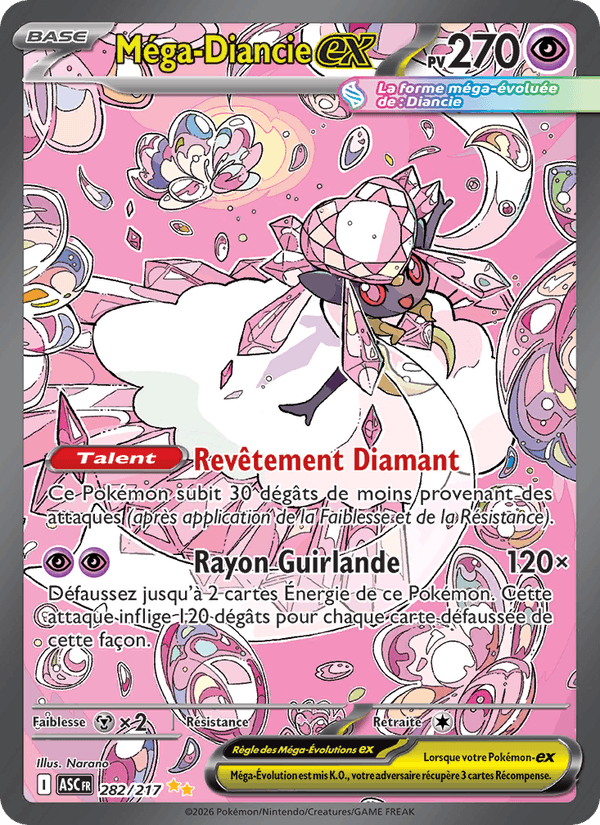 Méga-Diancie-ex · HER 282/217 · FR
