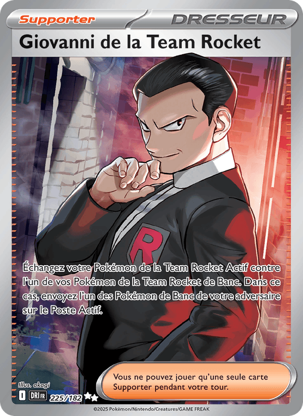 Giovanni de la Team Rocket · RVD 225/182 · FR