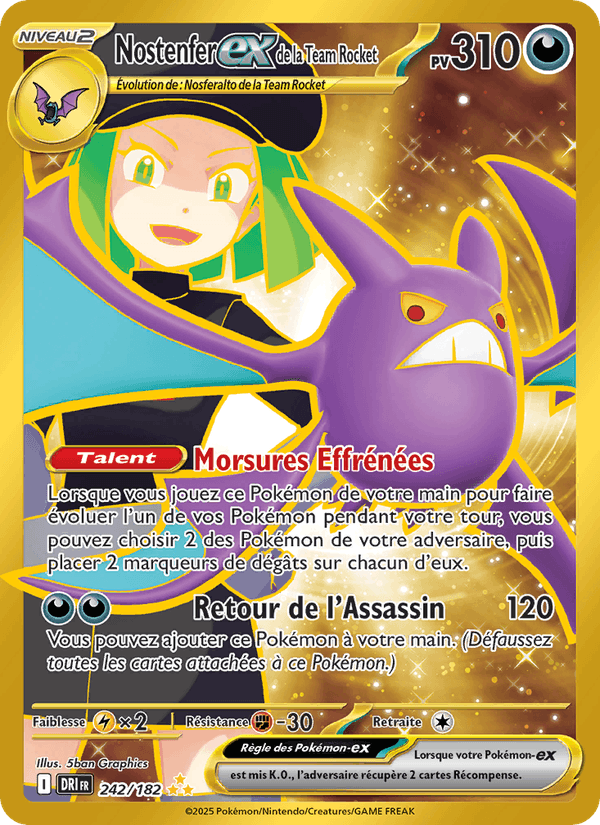 Nostenfer-ex de la Team Rocket · RVD 242/182 · FR