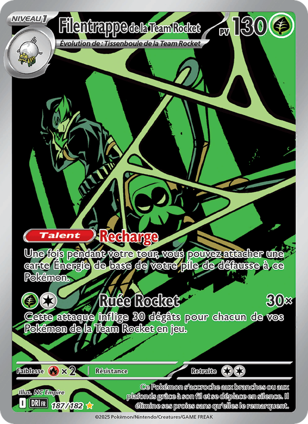 Filentrappe de la Team Rocket · RVD 187/182 · FR