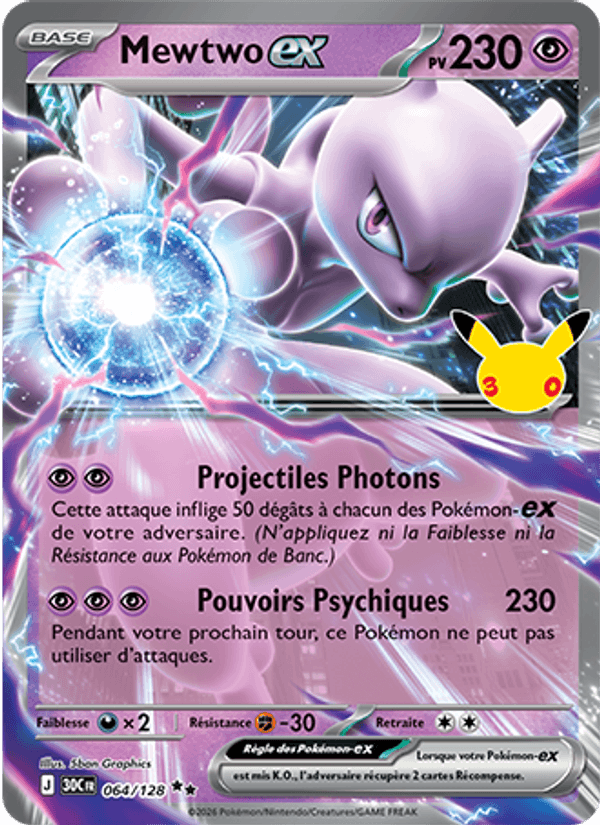 Mewtwo-ex · 30C 064/128 · FR