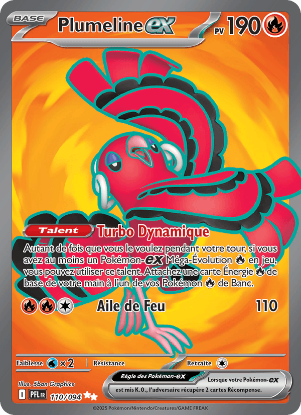 Carte Pokémon Plumeline-ex (Oricorio ex) PFL 110/94 – version française