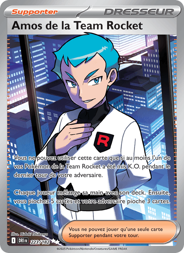 Amos de la Team Rocket · RVD 223/182 · FR
