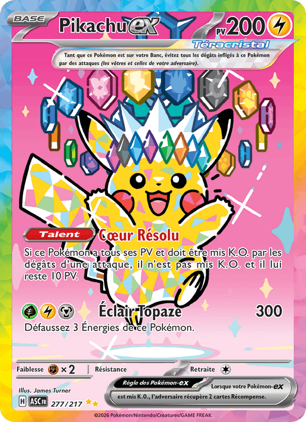 Pikachu-ex · HER 277/217 · FR