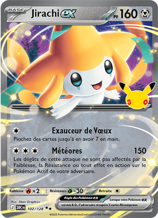 Jirachi-ex · 30C 102/128 · FR