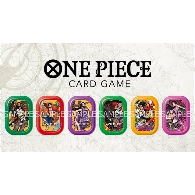 Mini Case Set One Piece Card Game TS-03 Luffy / Shanks / Hancock : les 6 modèles de mini-boîtes (visuel officiel)