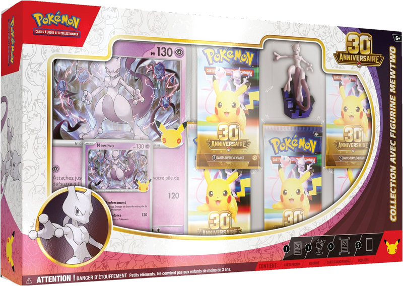 Pokémon 30e Anniversaire – Collection avec figurine Mewtwo (FR)