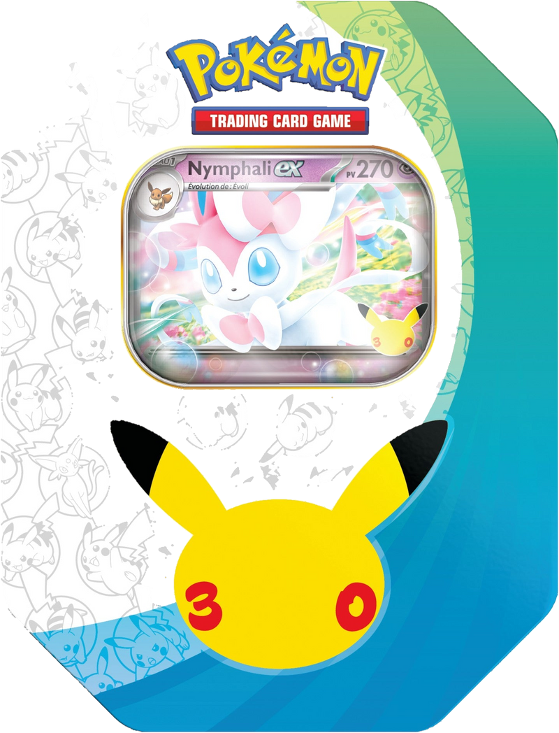 Pokémon 30e Anniversaire – Boîte métal (Tin) 4 boosters (FR)