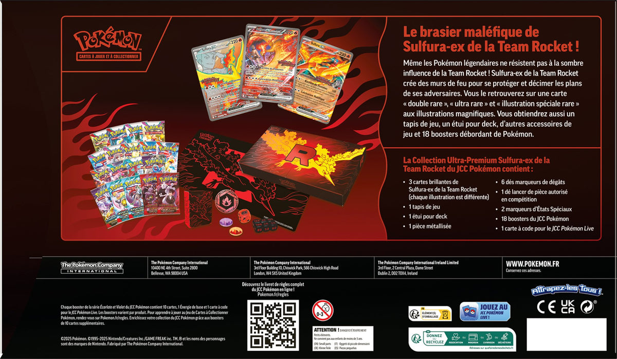 Pokémon Coffret Collection Ultra-Premium – Sulfura-ex de la Team Rocket (FR)
