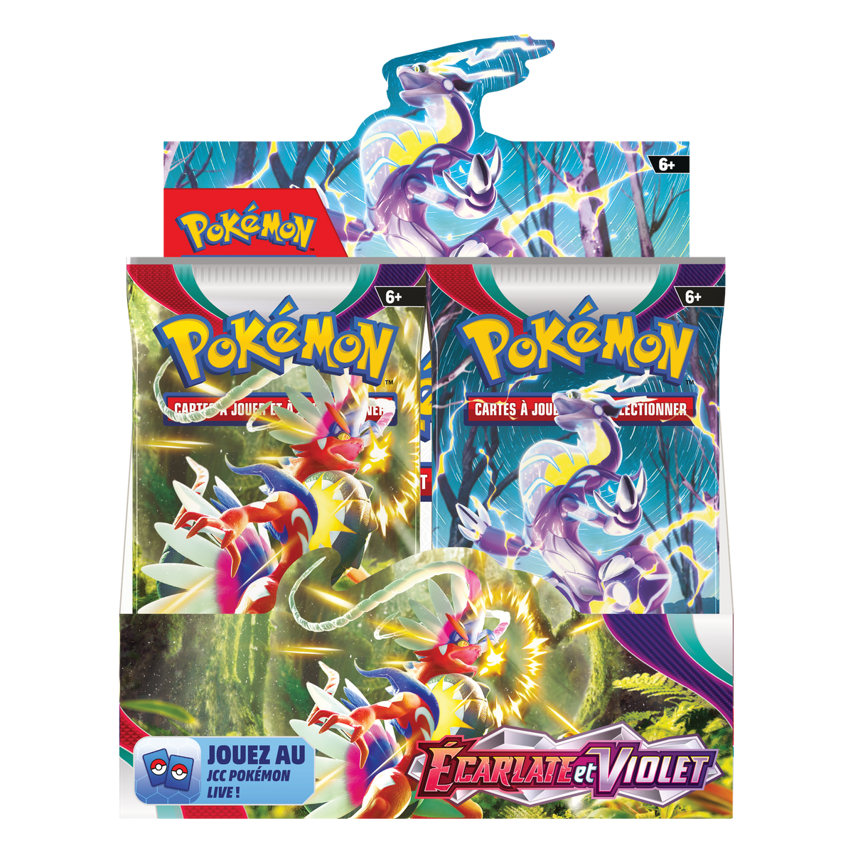 Display Pokémon Écarlate et Violet EV01 FR, vue de face