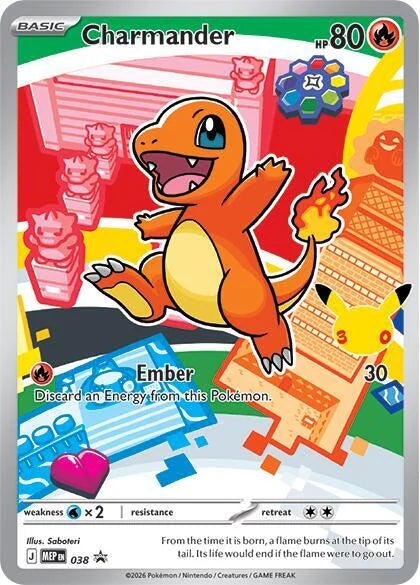 Carte Pokémon Salamèche (Charmander) MEP 038 – version française