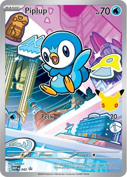 Carte Pokémon Tiplouf (Piplup) MEP 042 – version française